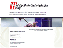 Tablet Screenshot of ludwigshafen-apotheke.de